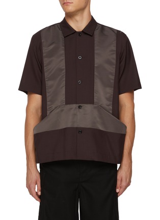 首图 - 点击放大 - SACAI - Front Pocket Nylon Insert Shirt