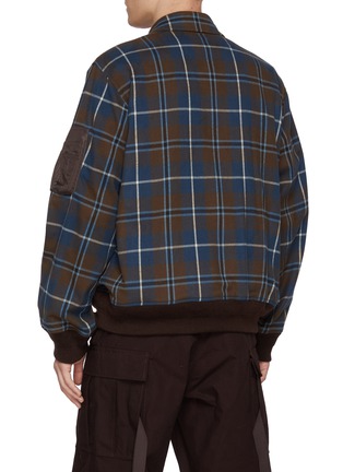 背面 - 点击放大 - SACAI - Plaid Flannel Bomber Jacket