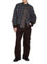 模特儿示范图 - 点击放大 - SACAI - Plaid Flannel Bomber Jacket