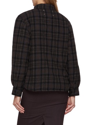 背面 - 点击放大 - MAISON MARGIELA - Reversible Quilted Chequered Wool Shirt Jacket