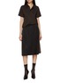 模特儿示范图 - 点击放大 - MAISON MARGIELA - Shiny Short Sleeve Polo Shirt