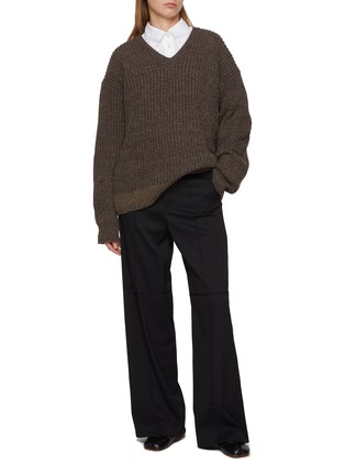 模特儿示范图 - 点击放大 - MAISON MARGIELA - Chunky Ribbed Knit Sweater