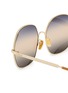 细节 - 点击放大 - CHLOÉ - Aly Metal Square Sunglasses