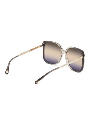 模特儿示范图 - 点击放大 - CHLOÉ - Aly Metal Acetate Square Sunglasses