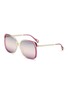 首图 - 点击放大 - CHLOÉ - Aly Metal Acetate Square Sunglasses