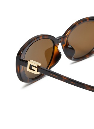 细节 - 点击放大 - GUCCI - 椭圆框注塑太阳眼镜