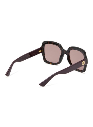 模特儿示范图 - 点击放大 - GUCCI - 方框注塑太阳眼镜