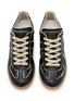 细节 - 点击放大 - MAISON MARGIELA - Frayed Leather Low Top Men's Sneakers