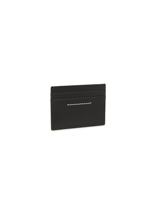 模特儿示范图 - 点击放大 - MM6 MAISON MARGIELA - Contrast Stitch Leather Card Holder