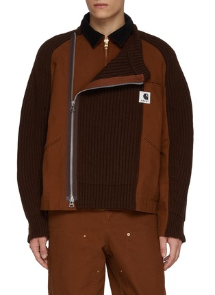 首图 - 点击放大 - SACAI - x Carhartt Hybrid Knit Blouson Jacket