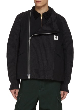 首图 - 点击放大 - SACAI - x Carhartt Hybrid Knit Blouson Jacket