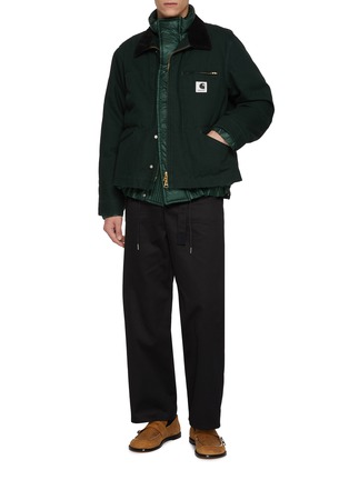 模特儿示范图 - 点击放大 - SACAI - x Carhartt WIP Layered Cotton Puffer Jacket