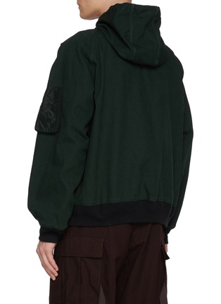 背面 - 点击放大 - SACAI - x Carhartt WIP Layered Cotton Hoodie