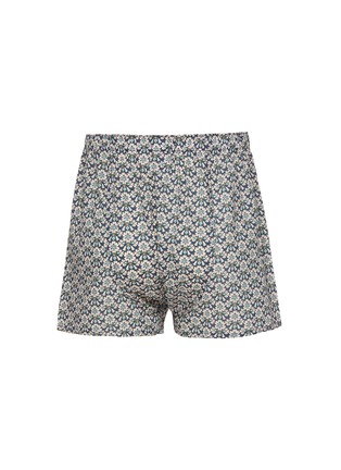 模特儿示范图 - 点击放大 - SUNSPEL - Printed Cotton Boxer Shorts