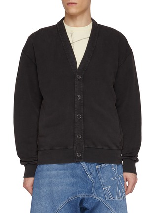 首图 - 点击放大 - JW ANDERSON - Garment Dyed V-Neck Cotton Cardigan