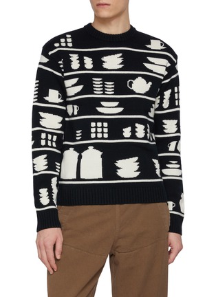 首图 - 点击放大 - JW ANDERSON - Crockery Jacquard Wool Sweater