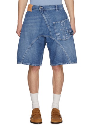 首图 - 点击放大 - JW ANDERSON - Twisted Light Wash Denim Workwear Shorts