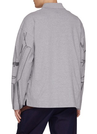 背面 - 点击放大 - JW ANDERSON - Rugby Printed Cotton Polo Jacket