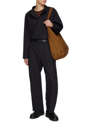 模特儿示范图 - 点击放大 - STUDIO NICHOLSON - Cargo Cotton Pants