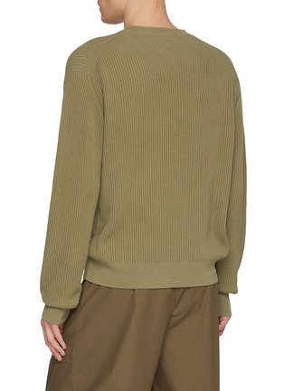 背面 - 点击放大 - STUDIO NICHOLSON - Crewneck Cotton Rib Knit Sweater