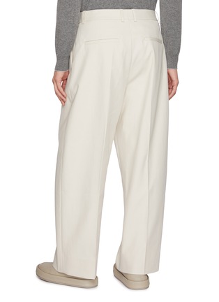 背面 - 点击放大 - STUDIO NICHOLSON - Pleated Curved Cotton Pants