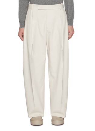 首图 - 点击放大 - STUDIO NICHOLSON - Pleated Curved Cotton Pants