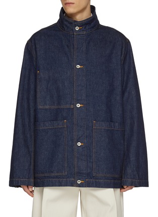 首图 - 点击放大 - STUDIO NICHOLSON - Stand Collar District Denim Jacket