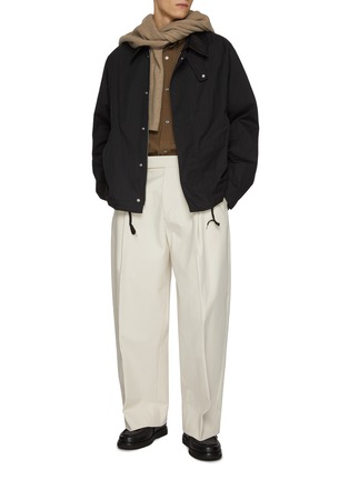 模特儿示范图 - 点击放大 - STUDIO NICHOLSON - Dani Zip Up Through Jacket