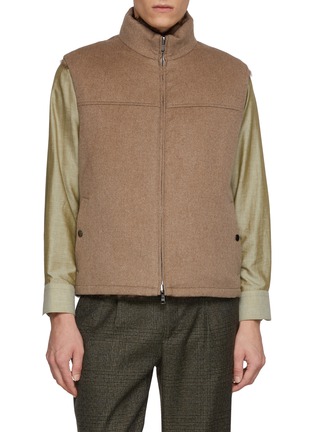 首图 - 点击放大 - FABIO GAVAZZI - Reversible Sable Fur Cashmere Vest
