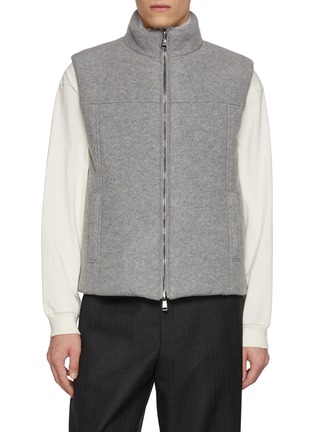 首图 - 点击放大 - FABIO GAVAZZI - Reversible  Sculpted Mink Cashmere Jersey Vest
