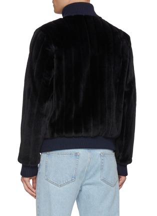 背面 - 点击放大 - FABIO GAVAZZI - Ribbed Sculpted Mink Bomber Jacket