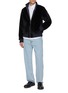 模特儿示范图 - 点击放大 - FABIO GAVAZZI - Ribbed Sculpted Mink Bomber Jacket