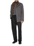 模特儿示范图 - 点击放大 - FABIO GAVAZZI - Sable Sculpted Mink Cashmere Jacket