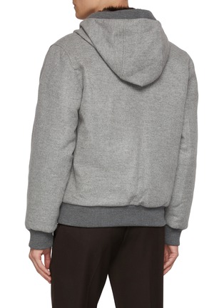 背面 - 点击放大 - FABIO GAVAZZI - Hooded Sable Cashmere Bomber Jacket