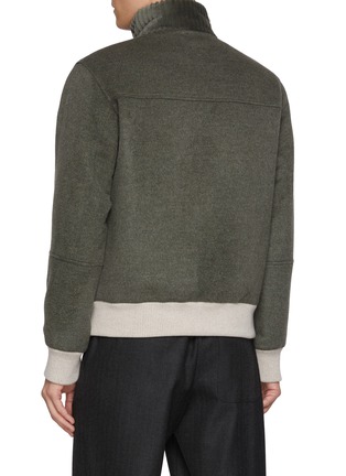 背面 - 点击放大 - FABIO GAVAZZI - Sculpted Mink Cashmere Blend Bomber Jacket