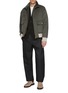 模特儿示范图 - 点击放大 - FABIO GAVAZZI - Sculpted Mink Cashmere Blend Bomber Jacket