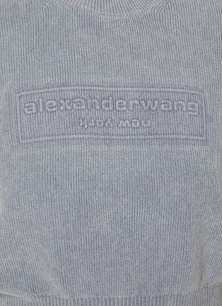  - ALEXANDERWANG - 压纹 LOGO 短款 T 恤