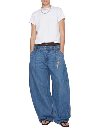 ALEXANDERWANG | Prestyle Chain Belt Oversized Medium Wash Jeans