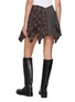 背面 - 点击放大 - ALEXANDERWANG - Deconstructed Plaid Cotton Mini Skirt