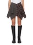 首图 - 点击放大 - ALEXANDERWANG - Deconstructed Plaid Cotton Mini Skirt