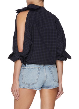 背面 - 点击放大 - ALEXANDERWANG - Knotted Button Down Cotton Shirt
