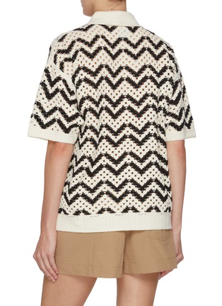 背面 - 点击放大 - VARLEY - Anais Cotton Crochet Polo Shirt