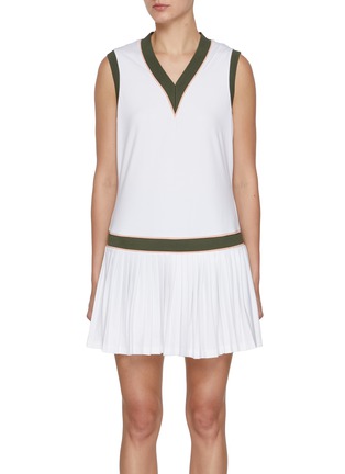 首图 - 点击放大 - VARLEY - Jouri Contrast Trim Court Dress