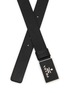 细节 - 点击放大 - PRADA - Metal Logo Leather Belt