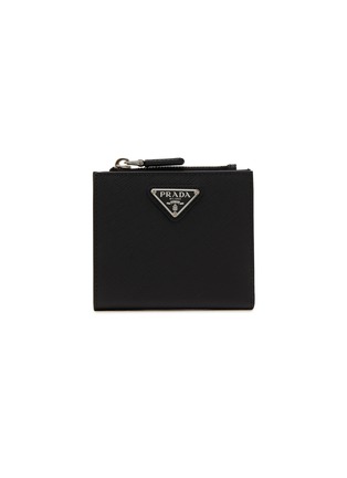 首图 - 点击放大 - PRADA - Small Enamelled Logo Leather Wallet