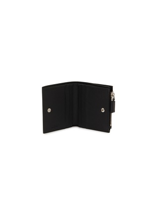 模特儿示范图 - 点击放大 - PRADA - Small Enamelled Logo Leather Wallet