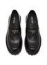 细节 - 点击放大 - PRADA - Spazzolato Rois Chocolate Leather Loafers