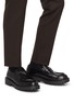 模特儿示范图 - 点击放大 - PRADA - Spazzolato Rois Chocolate Leather Loafers