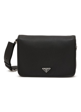 首图 - 点击放大 - PRADA - Logo Plaque Leather Shoulder Bag