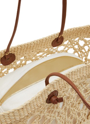 细节 - 点击放大 - SENSI STUDIO - Open Weave Straw Beach Backet Bag